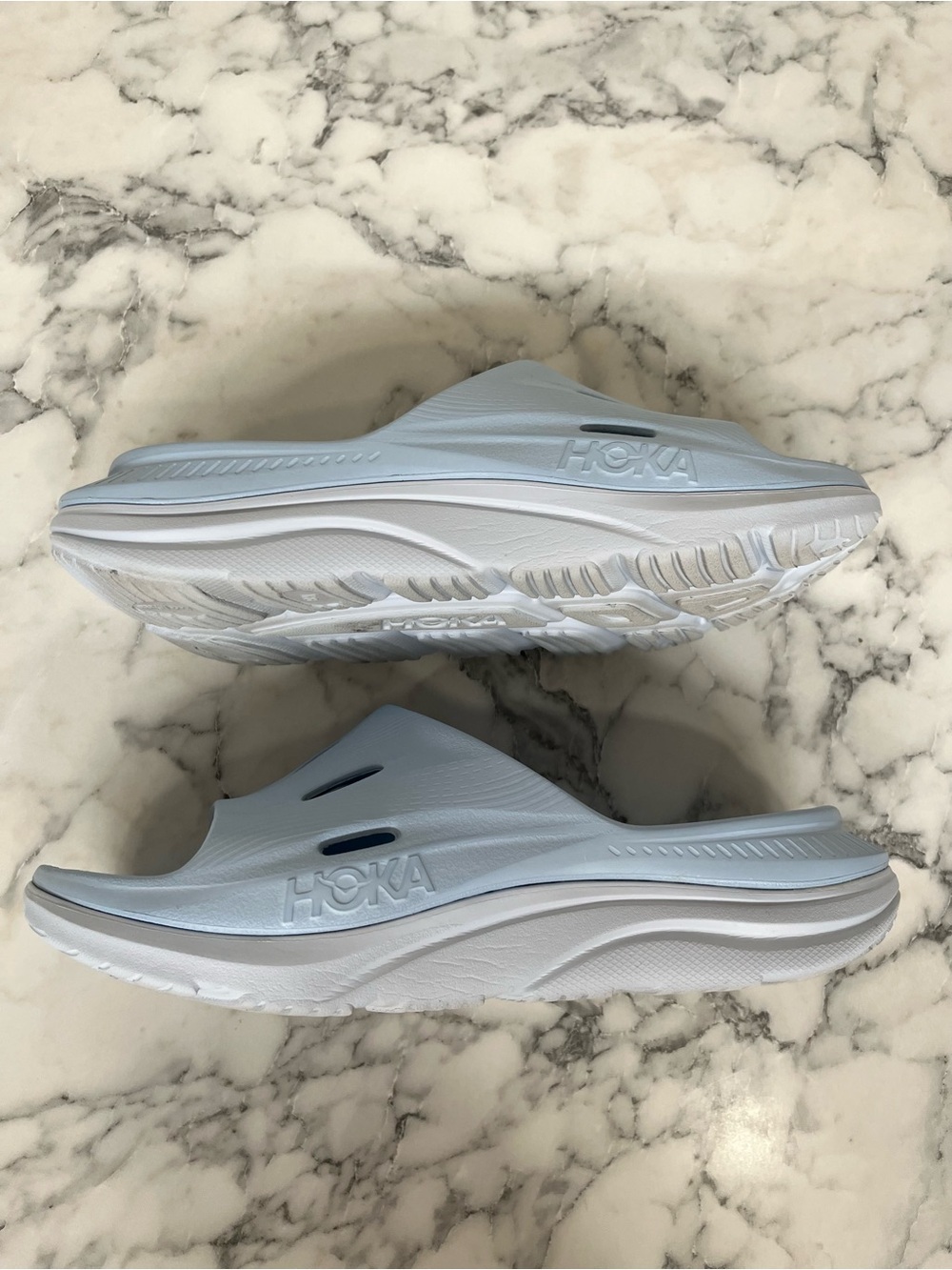 Hoka Ora recovery slide 3 Pastel Blue Woman’s Size 8 - Picture 7 of 9